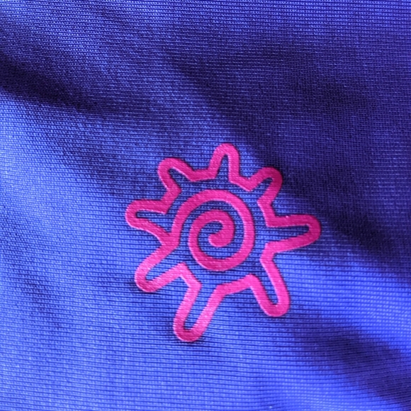 UV Skinz Purple Fish 🐠 Short Sleeve Swim Shirt Rashguard - Girls Size 7 🌞 - Picture 5 of 6